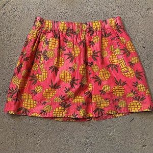 J. Crew Factory pineapple skirt